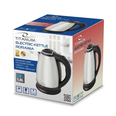 Czajnik elektryczny Roraima 1,8 l 1800 W Inox Titanum srebrny