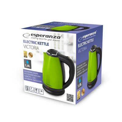 Czajnik elektryczny Victoria 1,8 l 1800 W zielony Esperanza