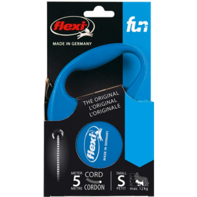 Smycz Fun New linka S 5 m 12 kg niebieski