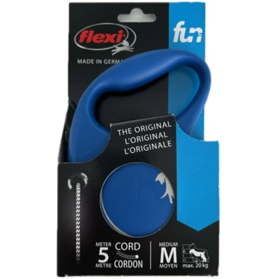 Smycz Fun New linka M 5 m 20 kg niebieski