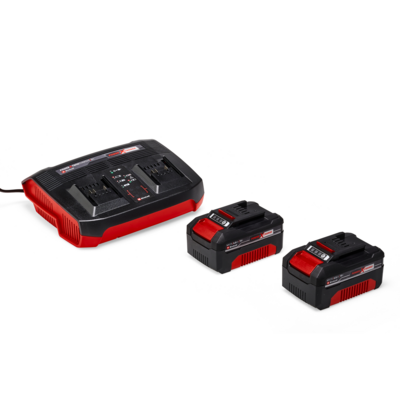 Zestaw startowy Power X-Change 18 V akumulator 2 x 4 Ah + ładowarka twin Einhell
