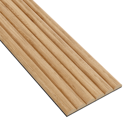 Panel ryflowany MDF 17,4 x 275 cm Dąb naturalny 6 sztuk