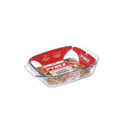 Brytfanna żaroodporna Let's share prostokątna 31 x 20 x 6 cm transparentny PYREX