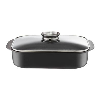 Brytfanna z powłoką Teflon™ Profile z pokrywą z Aroma Knob System 34,5 x 24,5 x 8,5 cm 4,8 l Perfecto czarny