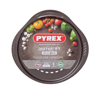 Blacha do pizzy Asimetria 32 cm brązowy
