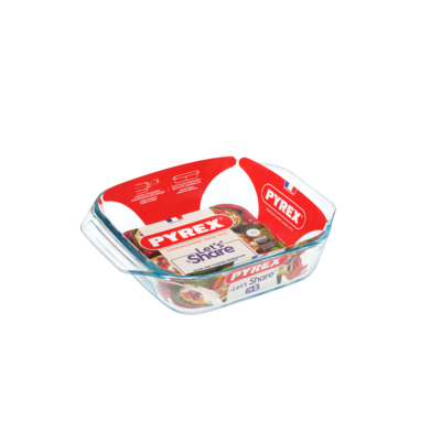 Brytfanna żaroodporna Let's Share kwadratowa 29 x 23 x 7 cm transparentny PYREX