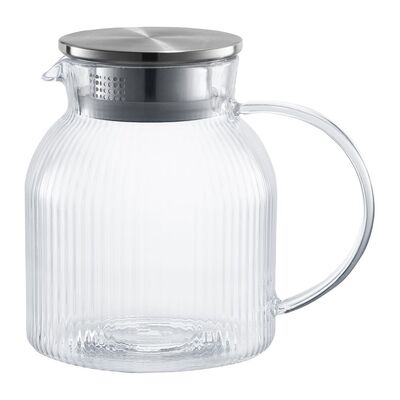 Dzbanek szklany Curly 1,3 l transparentny
