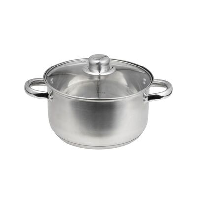 Garnek z pokrywą Santo 20 cm 3,1 l srebrny