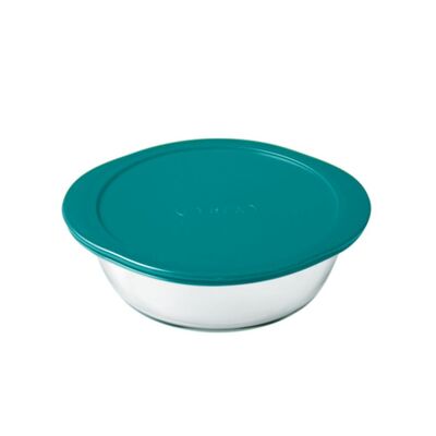 Naczynie żaroodporne CookStore okrągłe z pokrywką 2,3 l transparentny