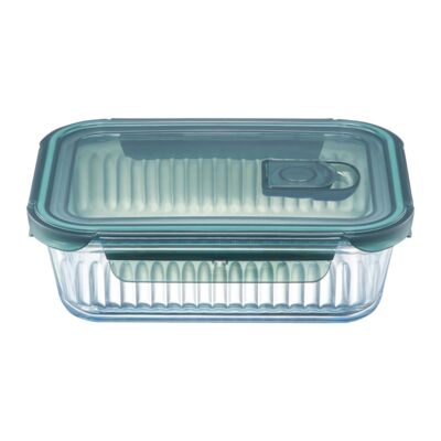 Pojemnik żaroodporny Rillet prostokątny z pokrywą 1 l transparentny AMBITION