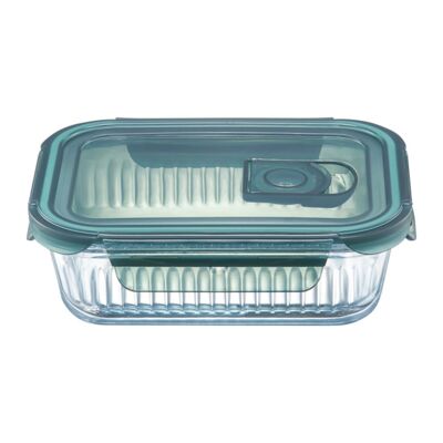 Pojemnik żaroodporny Rillet prostokątny z pokrywą 640 ml transparentny AMBITION