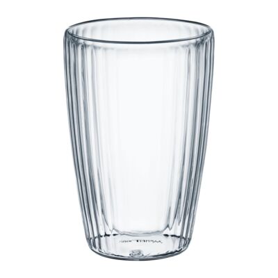 Zestaw 2 szklanek Curly termicznych 450 ml transparentny AMBITION