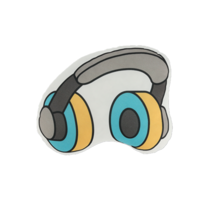 Poduszka Headphones 29 x 35 x 7 cm wielokolorowy