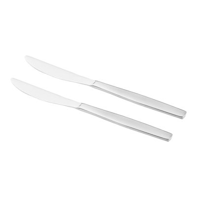 Zestaw 2 noży stołowych Planet srebrny