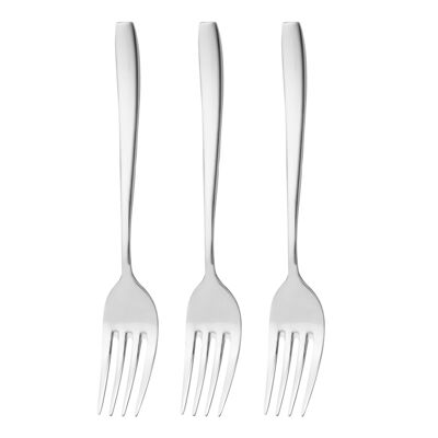 Zestaw 3 widelców Planet srebrny