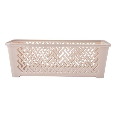 Koszyk plastikowy 24,5 x 14,5 x 8 cm beżowy