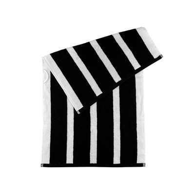 Ręcznik Stripes 50 x 90 cm czarno-biały