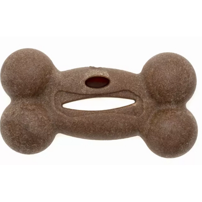 Zabawka dla psa kość Snacky Bone 11 cm brązowa Ecomfy