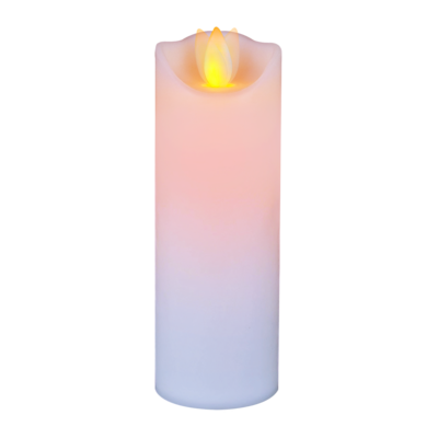 Świeca LED ciepły biały z ruchomym płomieniem 12,5 cm Ø 5 cm biały CORTINA POLAND