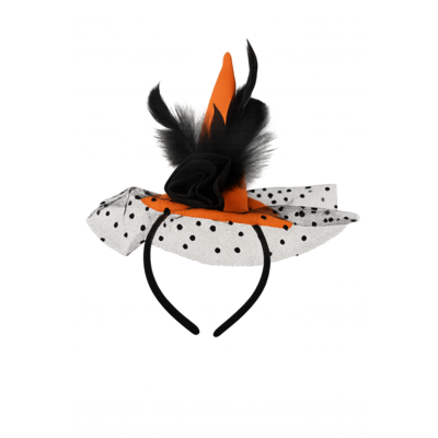 Diadem kapelusz wiedźmy 24 cm 3ass