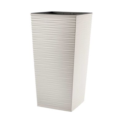 Doniczka FINEZJA dłuto 19 cm krem