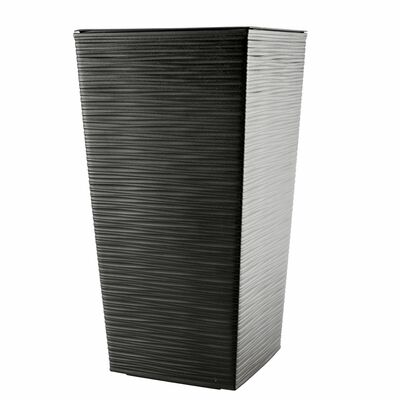Doniczka FINEZJA dłuto 30 cm grafit metalic