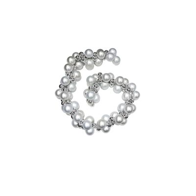 Girlanda z bombek srebrna 1,5 m