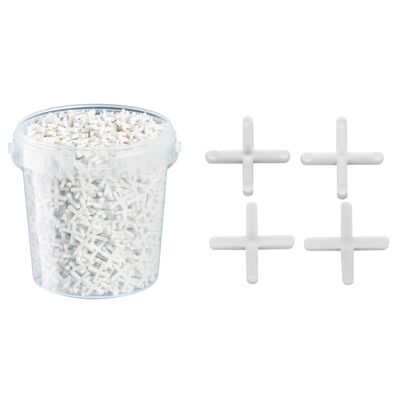 Krzyżyki dystansowe 1,5 mm 1800 sztuk w wiaderku Hardy