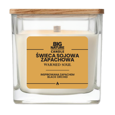 Świeca sojowa Warmed Soul inspirowana zapachem Black Orchid 220 g