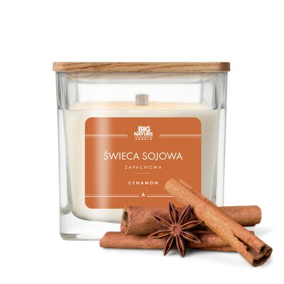 Świeca sojowa zapachowa Cynamon 205 g
