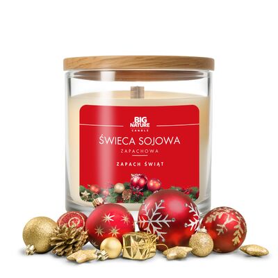 Świeca sojowa Zapach Świąt 150 g