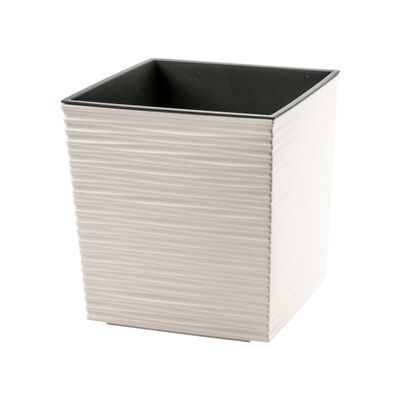 Doniczka JUKA dłuto 25 cm krem