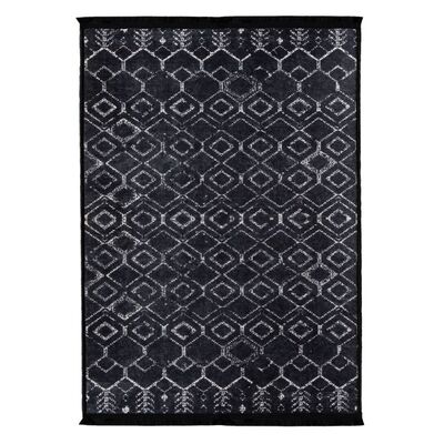Dywan drukowany Mesh petra 160 x 230 cm czarny