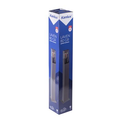 Słupek ogrodowy Laven 80 cm E27 10 W grafitowy