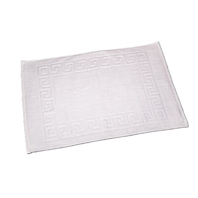Dywanik łazienkowy Greek Key 50 x 70 cm biały