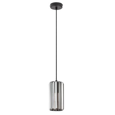 Lampa wisząca Veness matowa czarna szklana E27 1x MAX 40 W Rabalux