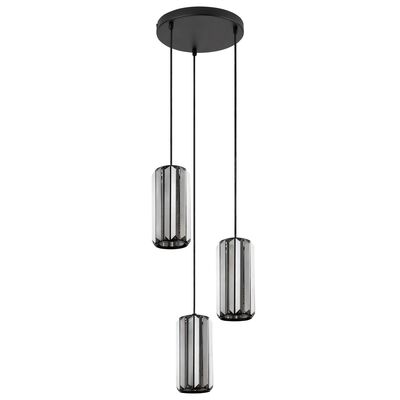 Lampa wisząca Veness matowa czarna E27 3x MAX 40 W Rabalux
