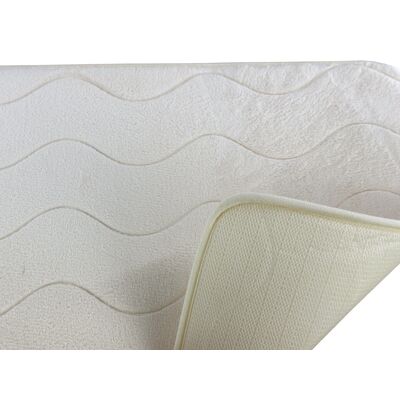 Dywanik łazienkowy Sumba 45 x 75 cm fale beżowy