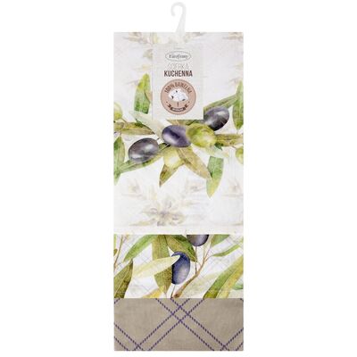 Ręcznik kuchenny Olive 50 x 75 cm 3 sztuki wielokolorowy