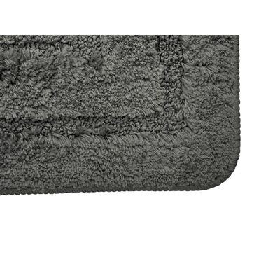 Zestaw dywaników łazienkowych Alor 2 sztuki 50 x 80 cm + 50 x 40 cm ciemnoszary