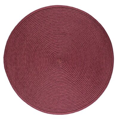 Mata słomkowa okrągła 38 cm burgundowy