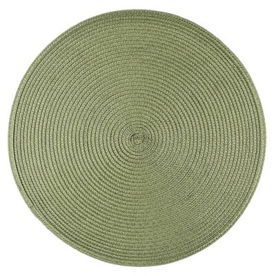 Mata słomkowa okrągła 38 cm zielony
