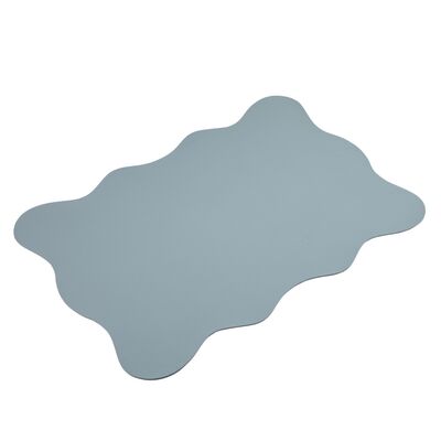 Mata z nieregularnym brzegiem z ekoskóry 30 x 45 cm gołębi