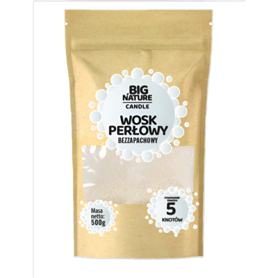Wosk perłowy bezzapachowy - biały 500g