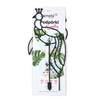 Podpórki do roślin 55 x 24 cm 2 sztuki ptaki czarny