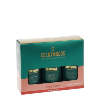 Zestaw prezentowy olejków zapachowych Cozy Mood 3 x 10 ml