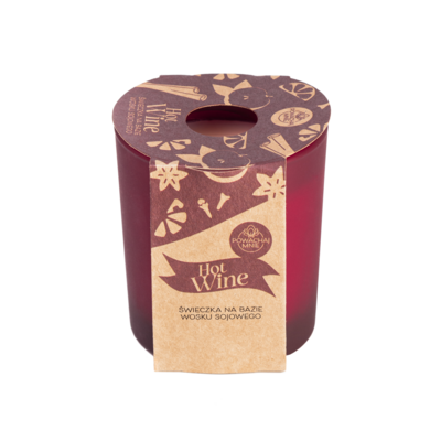 Świeca sojowa w szkle Hot Wine czerwony