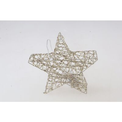 Dekoracja gwiazda 3D 15 LED 20 x 4 x 20 cm złota