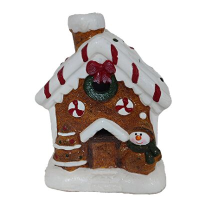 Figurka domek 12 x 9 x 15,5 cm H13950082 wielokolorowy
