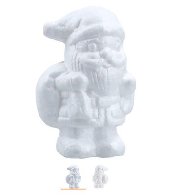 Zestaw 2 styropianowych figurek 10,8 x 7 x 4 cm biały